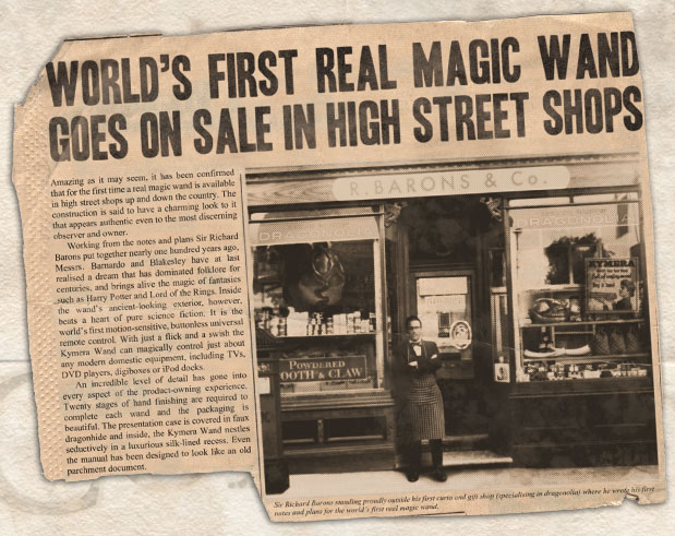 The world's first real magic wand